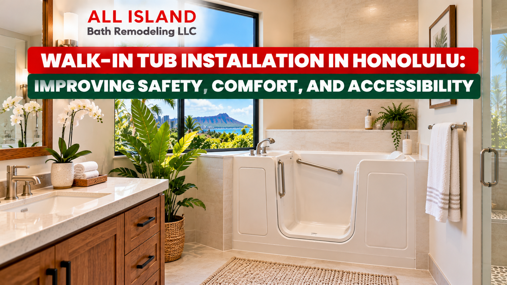 Walk-In Tub Installation in Honolulu: Improving Safety, Comfort, and Accessibility
